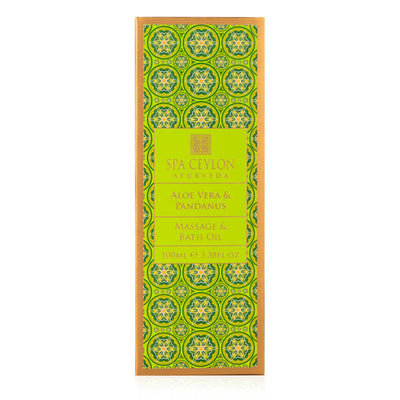 Superdrug Spa Ceylon Aloe Vera Pandanus Massasje- og Badeolje 100ml- Kjøp online hos McGrocer