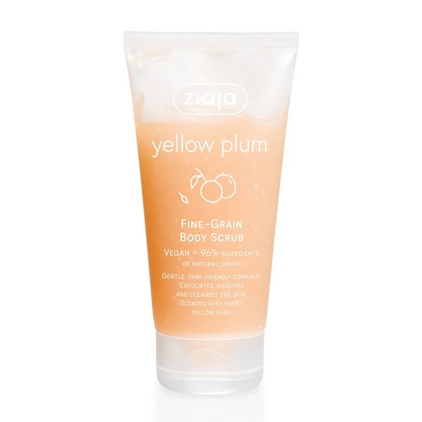 Ziaja yellow plum fine-grain body scrub 160ml - British product