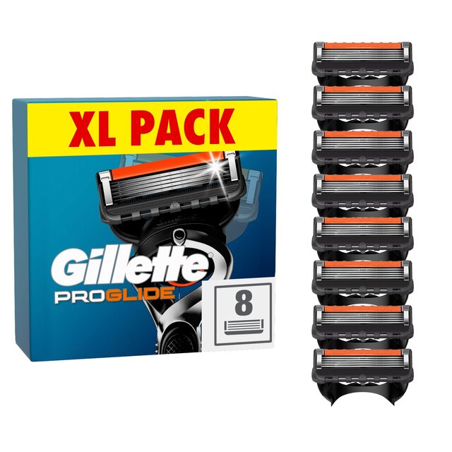 Gillette ProGlide Razor Blades   8 per pack