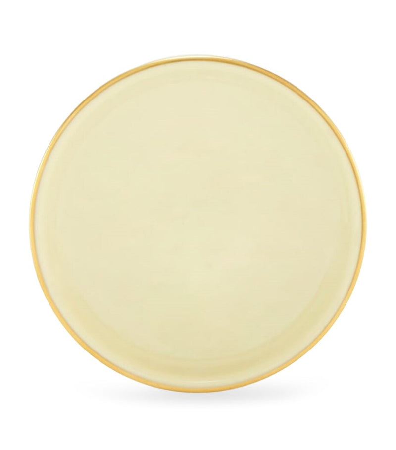 GINORI 1735 porcelain butter dish Giallo 10cm, UK version
