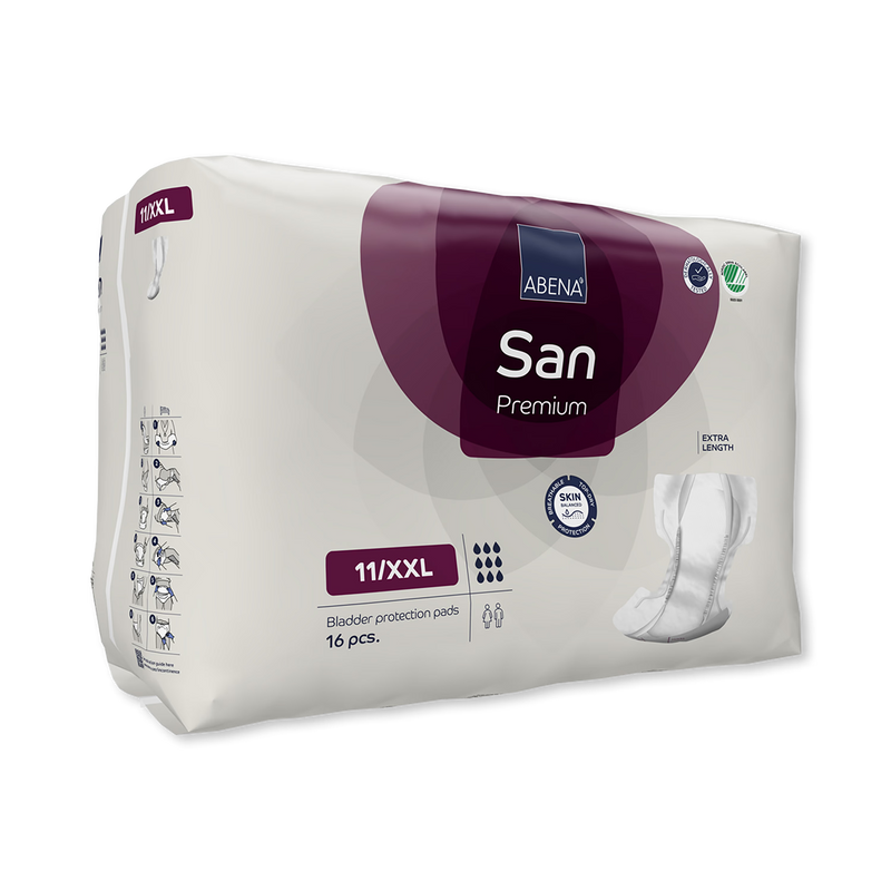 ABENA incontinence pads San Premium 11/XXL 16 Pack, UK version