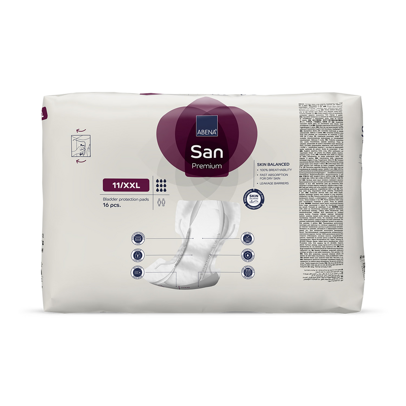 ABENA incontinence pads San Premium 11/XXL 16 Pack, UK version