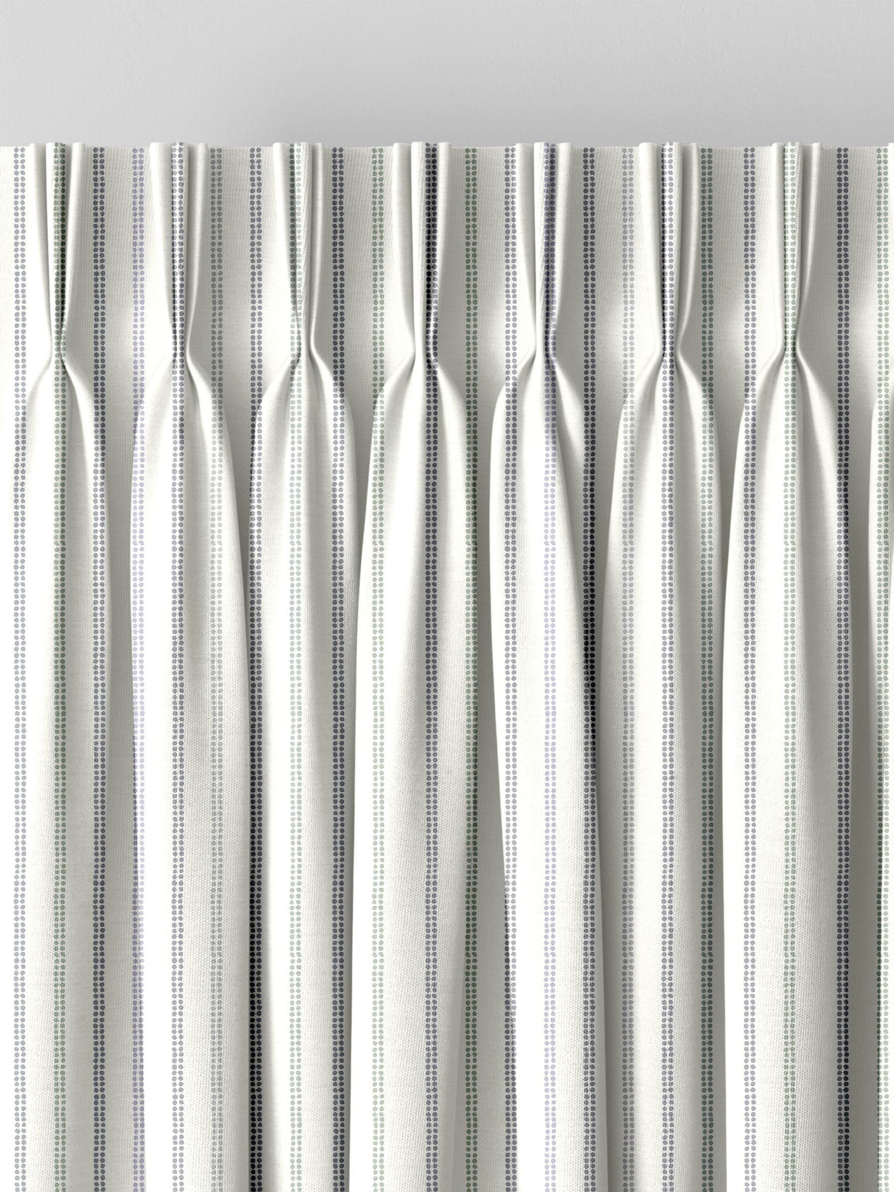 Laura Ashley curtains dove grey candy stripe, UK version