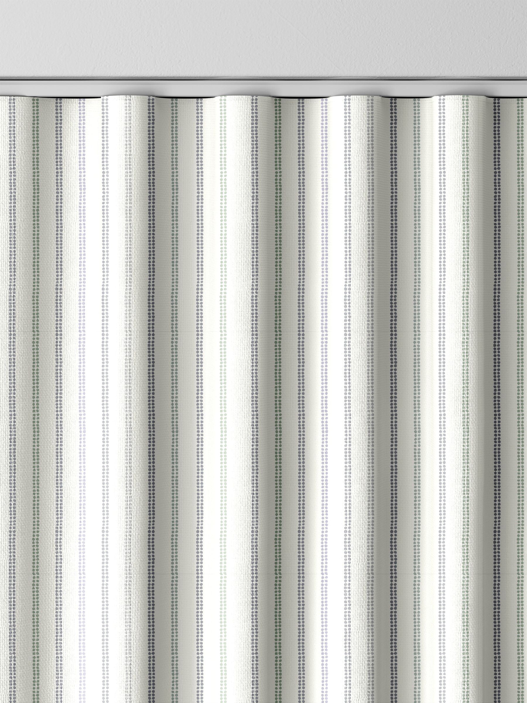 Laura Ashley curtains dove grey candy stripe, UK version