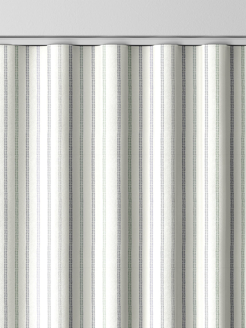 Laura Ashley curtains dove grey candy stripe, UK version