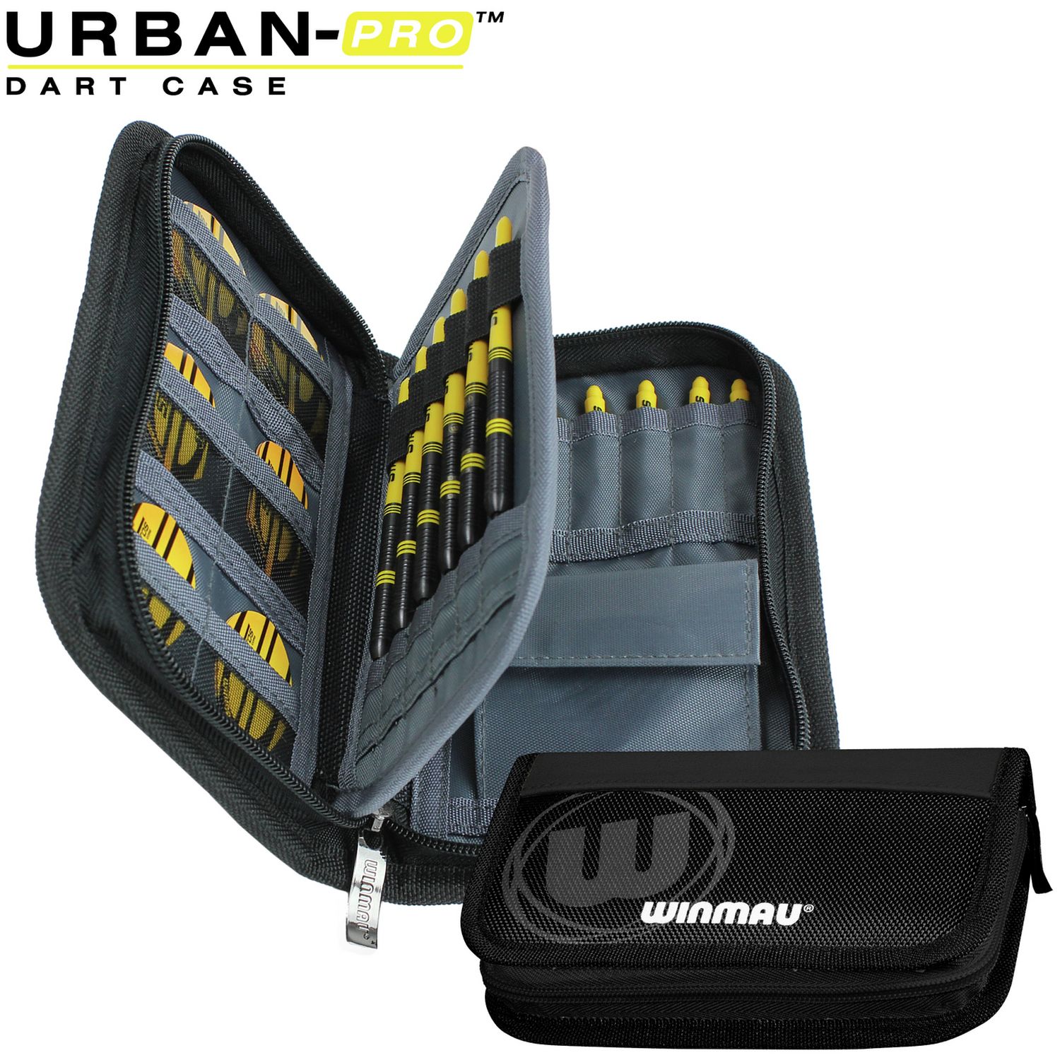 Winmau Urban Pro darts case black (British brand)