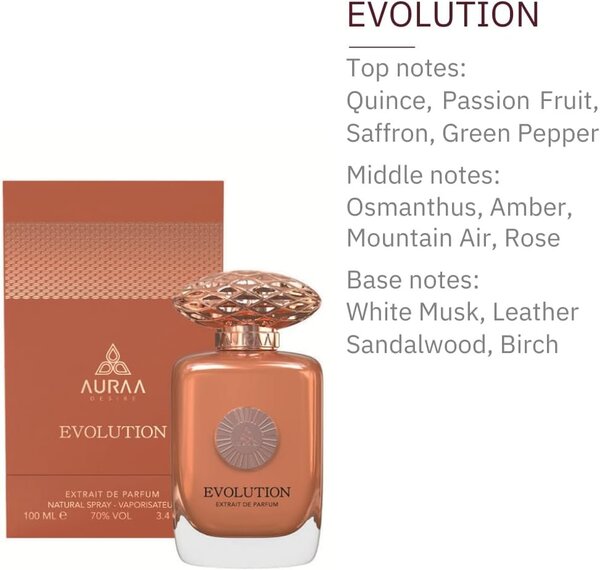 Khadlaj Auraa Evolution extrait de parfum 100ml, imported from the UK