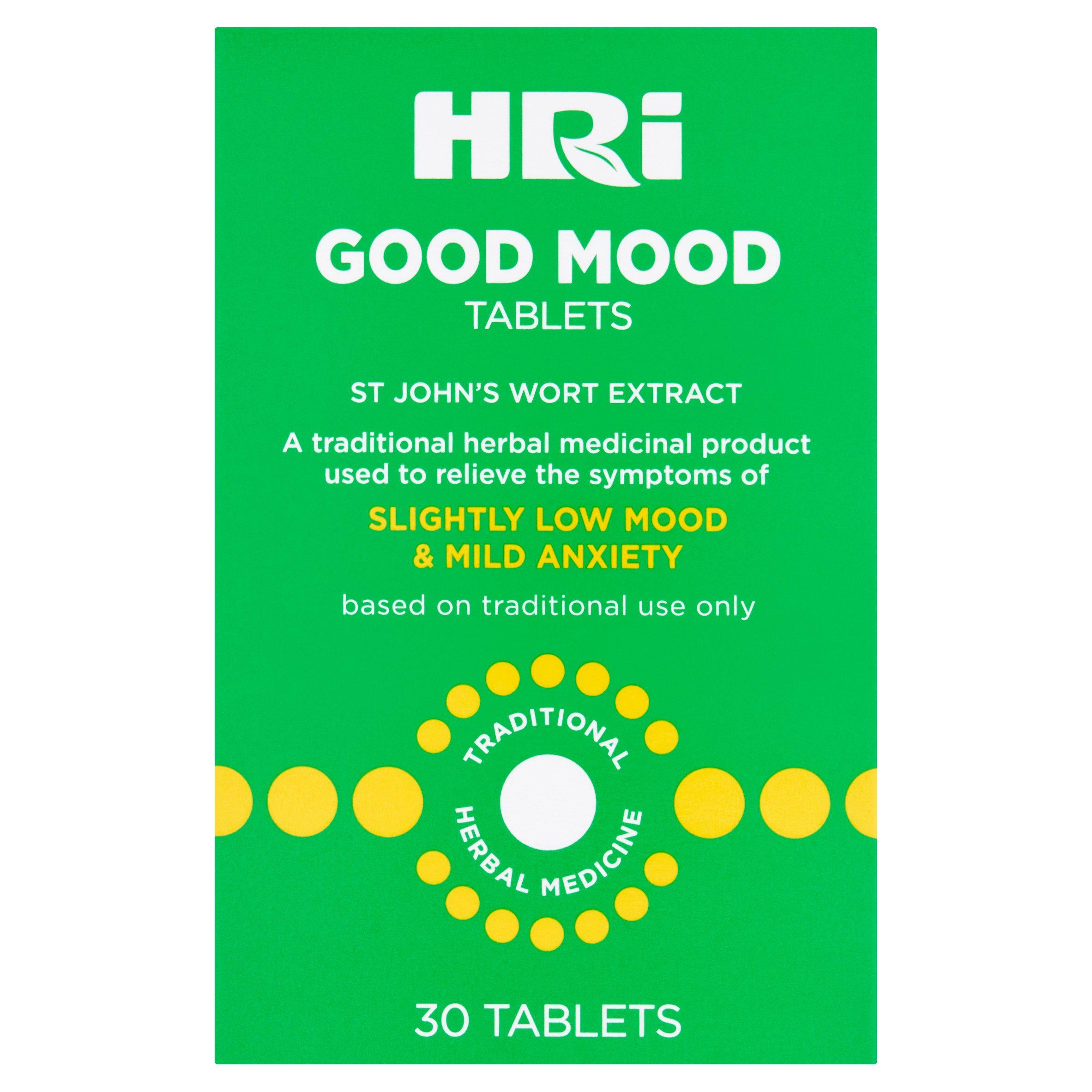 HRI Good Mood Tablets St John's Wort Extract 334mg Tablets x30 GOODS Sainsburys   