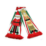 Big Ben Christmas scarf with jacquard knit design - British product