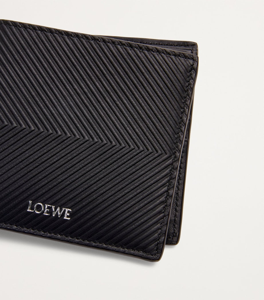 LOEWE textured calfskin bifold wallet eight card slots - British product