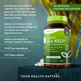 Nutravita Sea Kelp 2000mg - Iodine Source, 240 Vegan Tablets GOODS Superdrug   