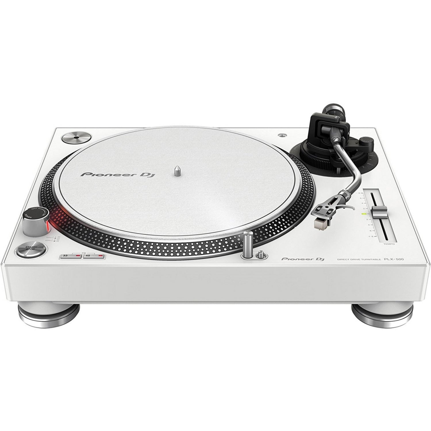 Pioneer DJ PLX-500 turntable in white (British brand)
