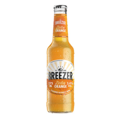 Breezer orange rum drink 275ml (British brand)