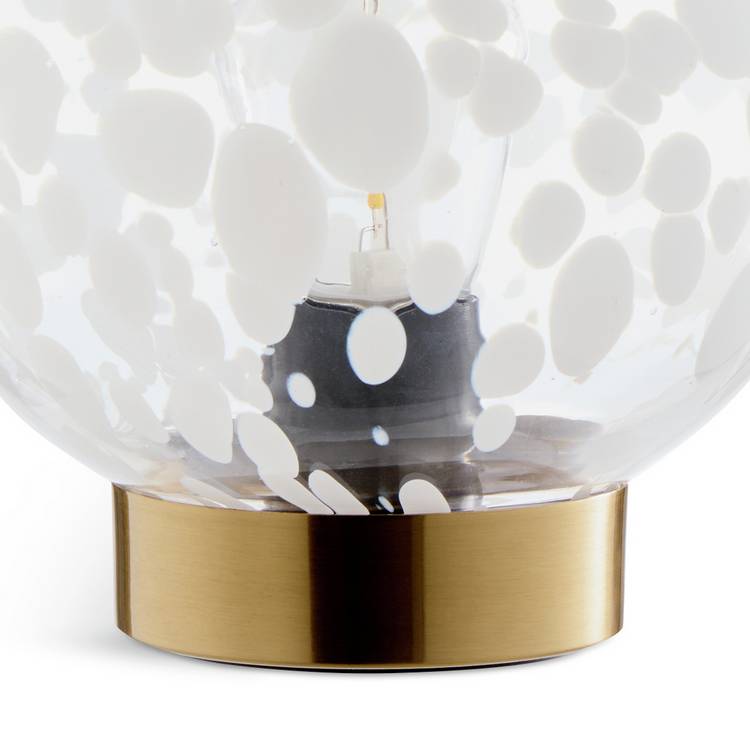 Argos Home Globe table lamp white, imported from the UK
