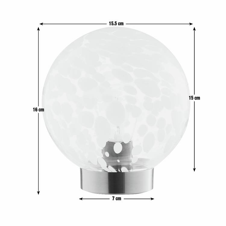 Argos Home Globe table lamp white, imported from the UK