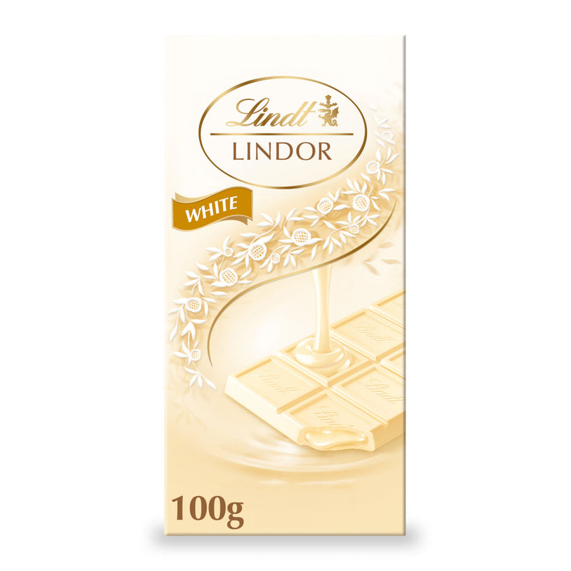 Lindt Lindor white chocolate bar 100g (British brand)