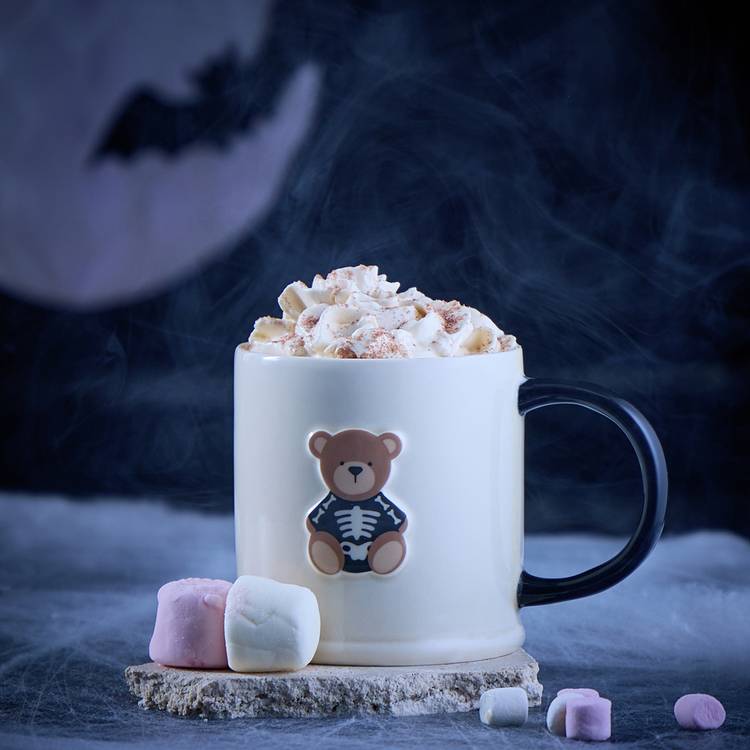 Argos Home stoneware skeleton teddy mug 330ml - British product