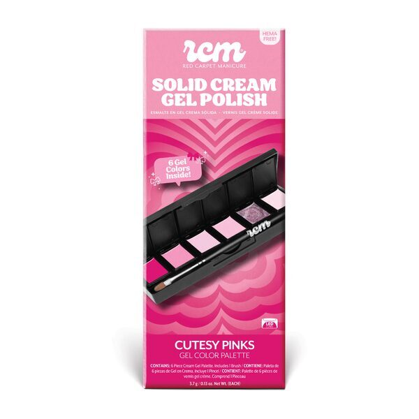 RCM Cutesy Pinks cream gel palette 6 shades (British brand)