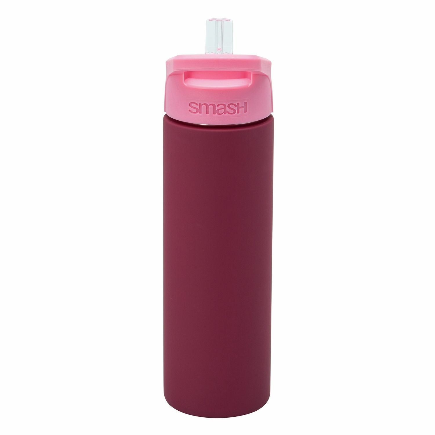 Smash water bottle burgundy sipper cap 750ml, UK version