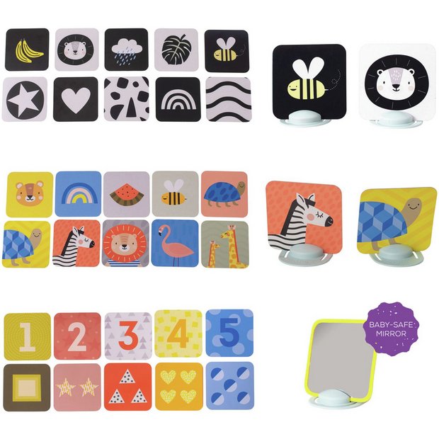Taf Toys My First Tummy Time Cards set with mirror, UK version