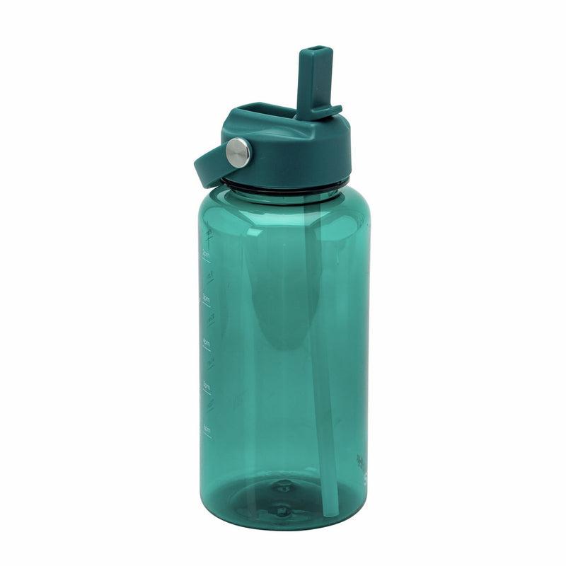 Smash teal water bottle with sipper straw cap 800ml - British product