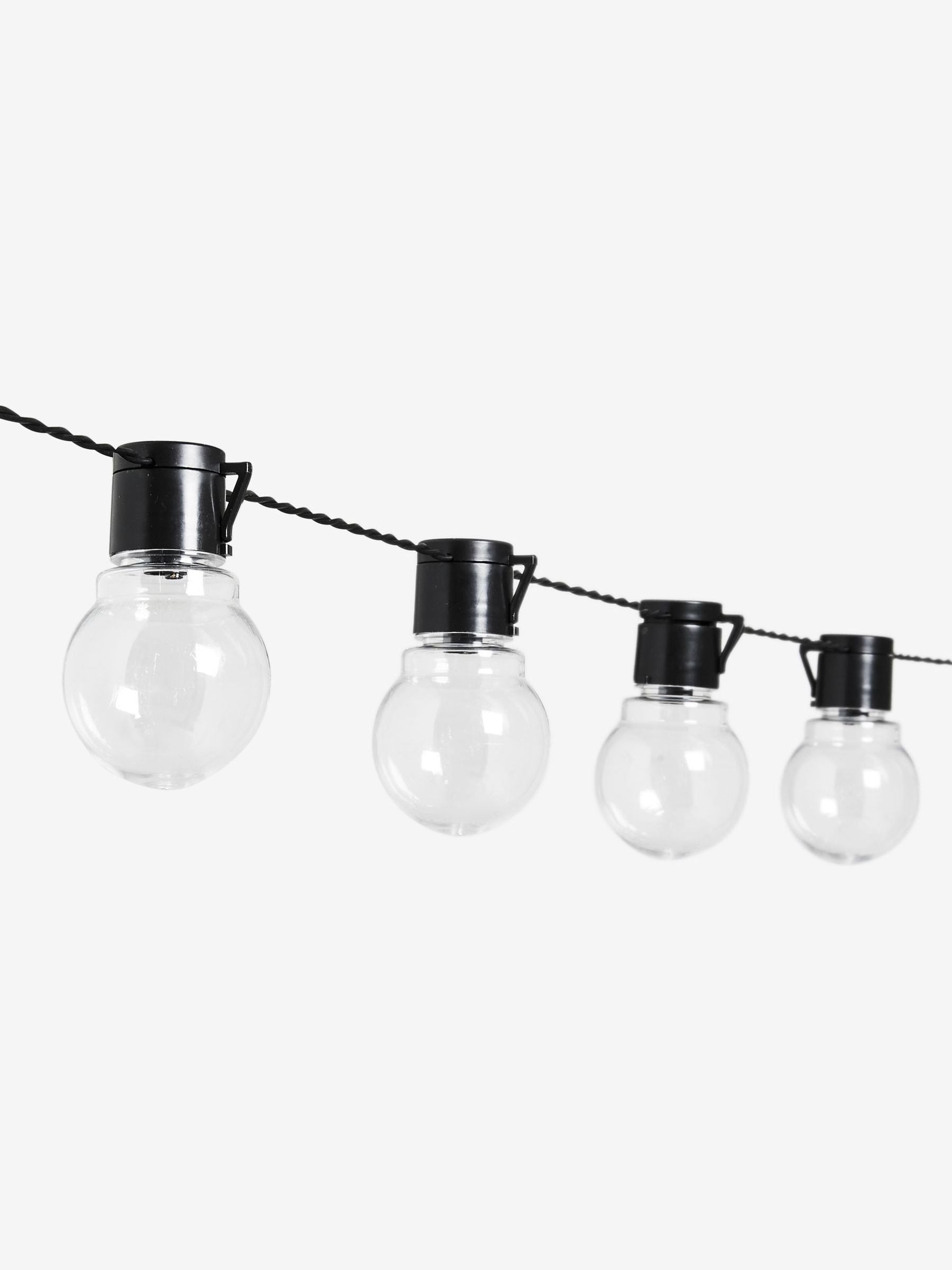 أضواء زينة خارجية سوداء 40 مصباح LED أبيض دافئ 9.8 متر (علامة تجارية بريطانية)