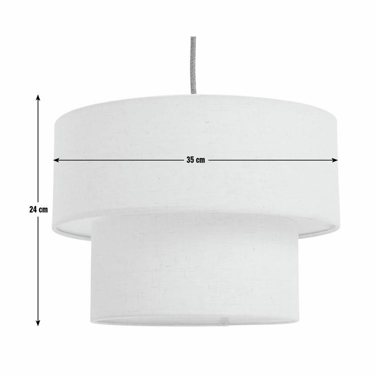 Habitat 2 tier lampshade 35cm, imported from the UK