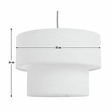 Habitat 2 tier lampshade 35cm, imported from the UK