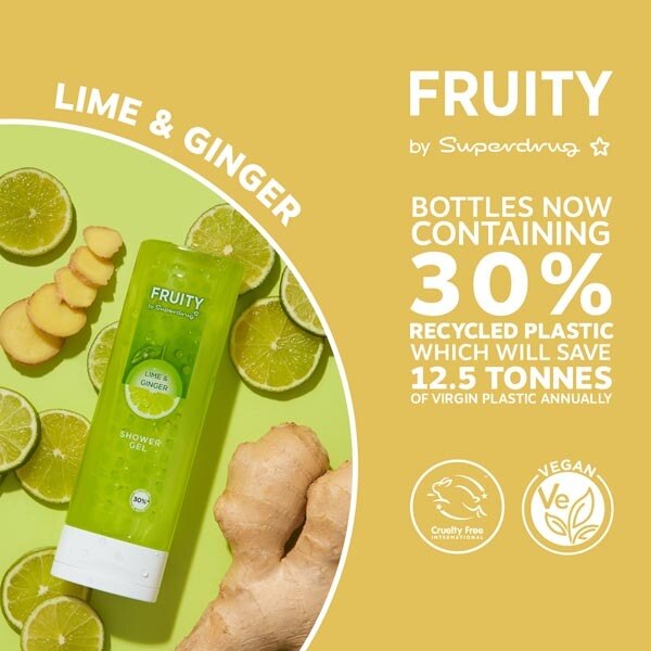 Fruity Lime & Ginger Shower Gel 250ml GOODS Superdrug   