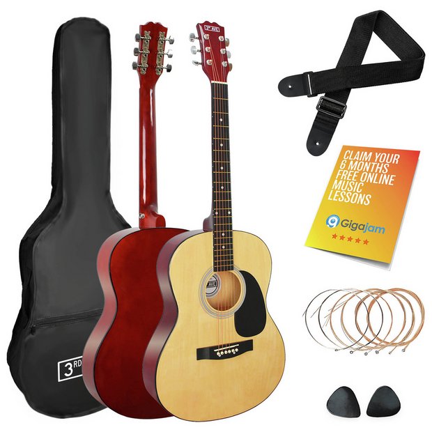 3rd Avenue full size acoustic guitar pack natural, UK version