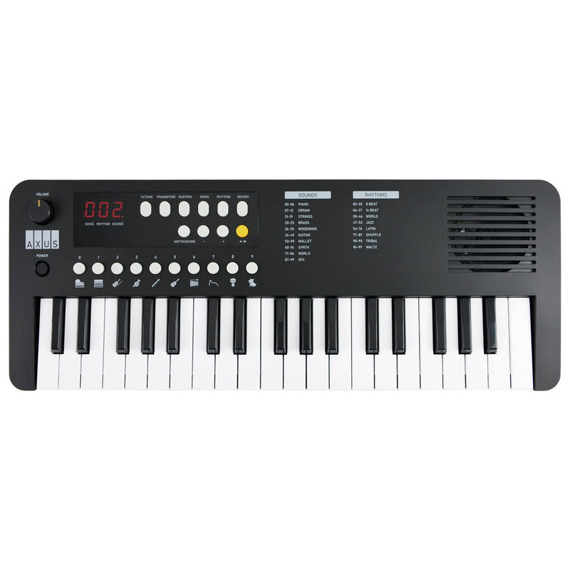 Axus Mini 37-key portable electronic keyboard black - British product