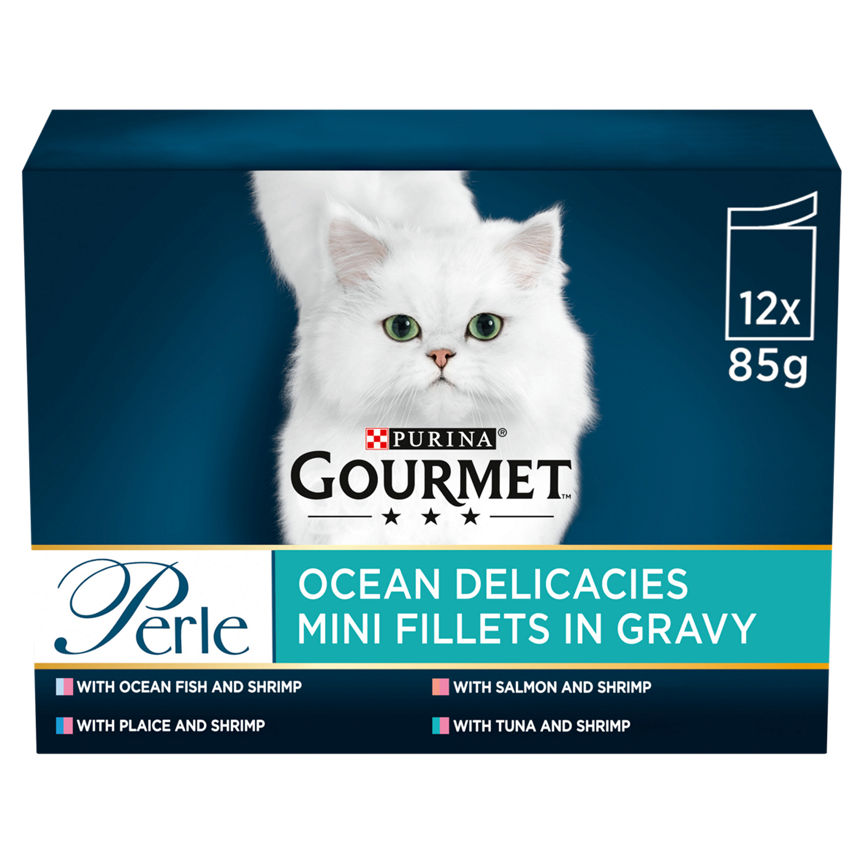 Gourmet Perle Cat Food Pouches Ocean Delicacies GOODS ASDA   