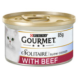 Gourmet Solitaire Tinned Cat Food With Beef GOODS ASDA   