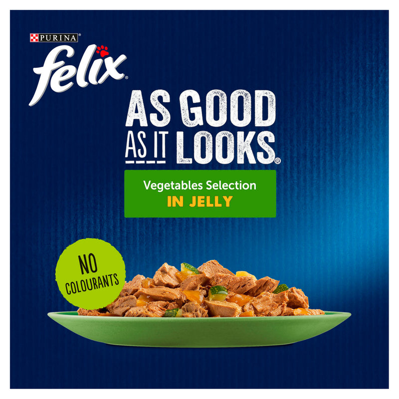 Felix Wet Cat Food Veg 12x85g - British product