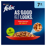 FELIX Senior Cat Food Meat Selection 12x100g - British product