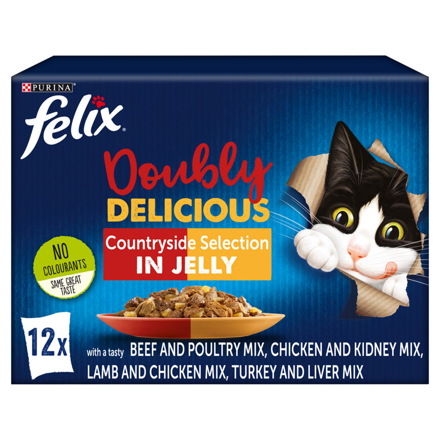 Felix As Good As It Looks Doubly Delicious Cat Food Meat GOODS ASDA   