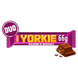 Yorkie chocolate bar Raisin & Biscuit 66g, imported from the UK