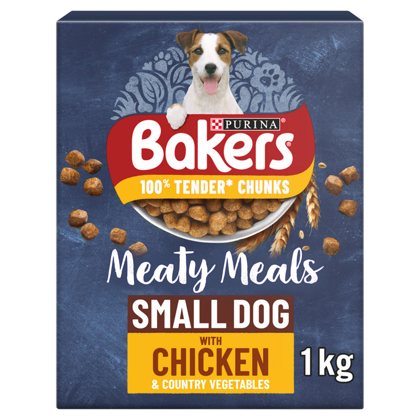 Bakers Meaty Meals Small Dog Chicken Dry Dog Food GOODS ASDA   