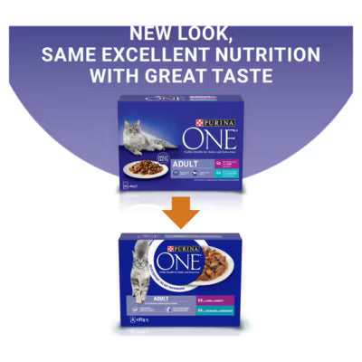 Purina ONE Mini Fillets cat food 8x85g imported from the UK