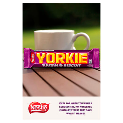 Yorkie chocolate bar Raisin & Biscuit 3 pack 132g, UK version