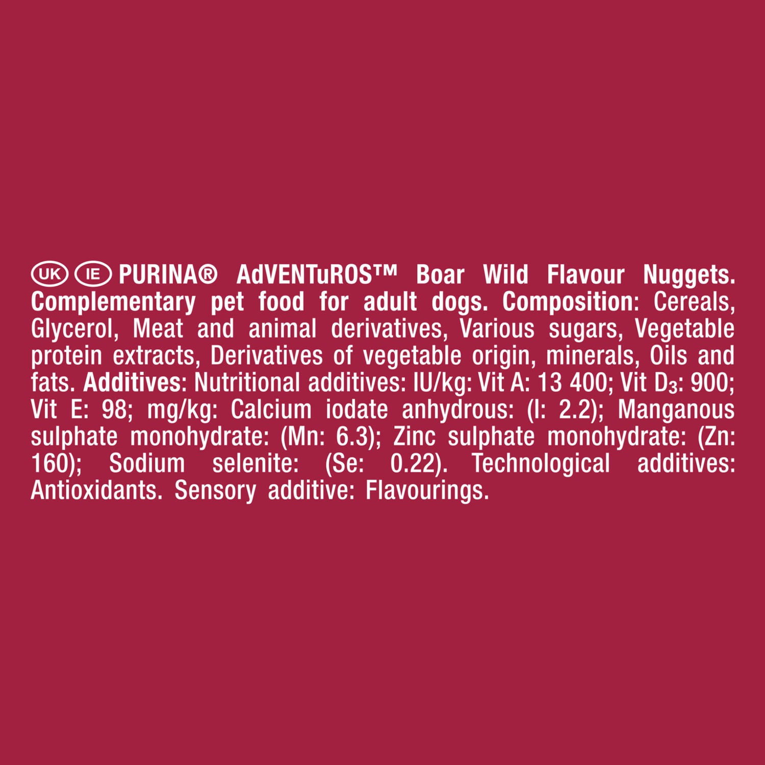 Adventuros Wild Boar Dog Treats 90g - British product