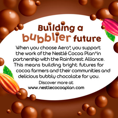 Aero Bubbly Peppermint Mint Chocolate Bars Multipack