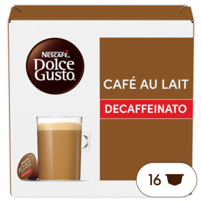 Nescafe Dolce Gusto Cafe au Lait Decaffeinated Coffee Pods
