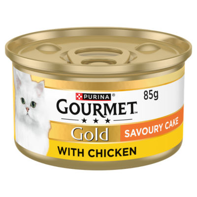 GOURMET Gold chicken savoury cake wet cat food 85g, UK version