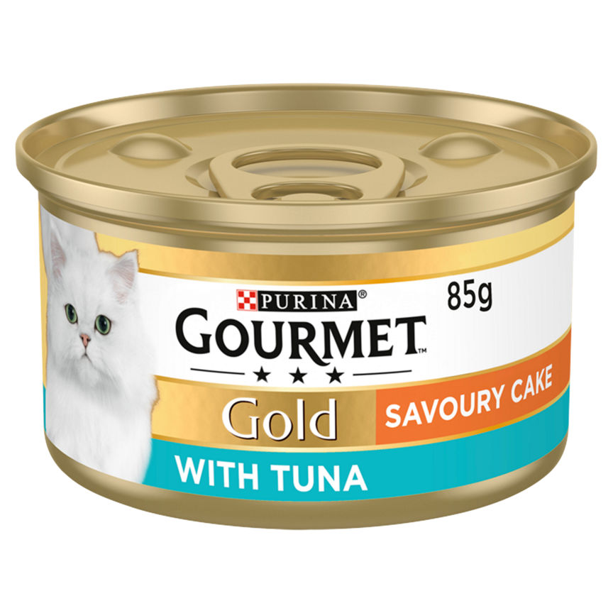 Gourmet Gold Tinned Cat Food Savoury Cake Tuna GOODS ASDA   