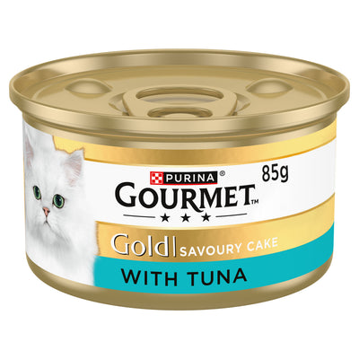 ASDA Gourmet Gold Savoury Cake Tuna Wet Cat Food 85g- Buy online at McGrocer