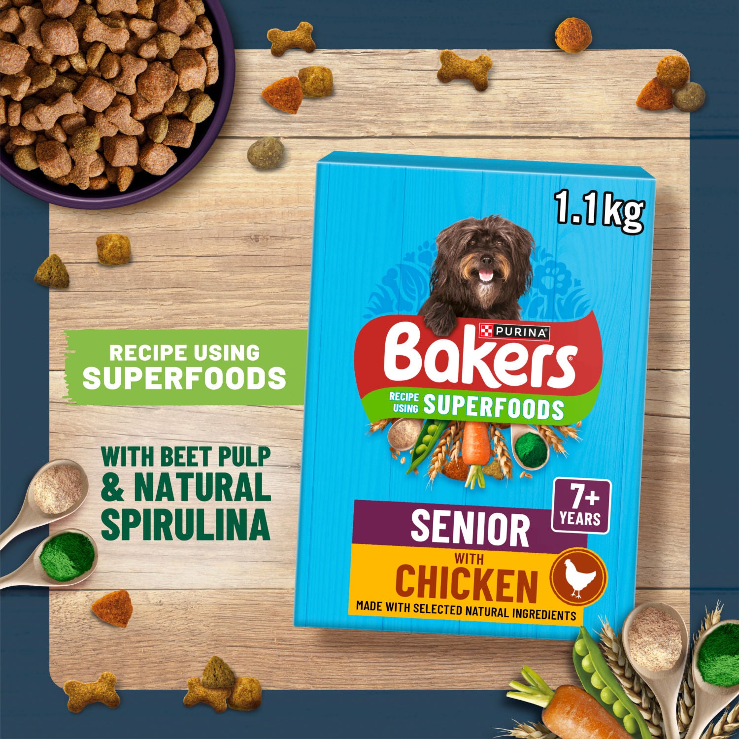 Bakers dry dog food chicken with vegetables 2.85kg - British product