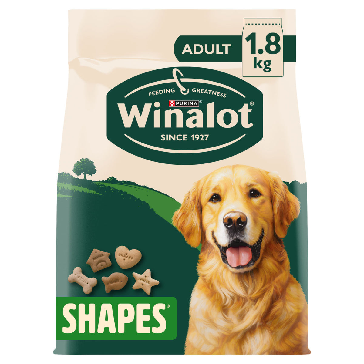 Winalot Shapes dog biscuits 1.8kg - British product