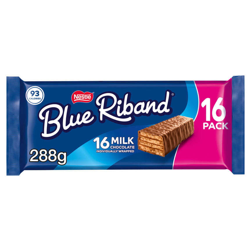 Blue Riband Original Milk Chocolate Wafer Biscuits 16 Pack