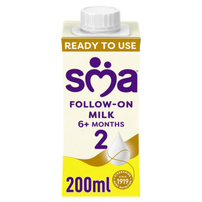 Lait Maternisé 2ème Âge ASDA SMA 2 Formule Liquide 200ml - Acheter en ligne sur McGrocer